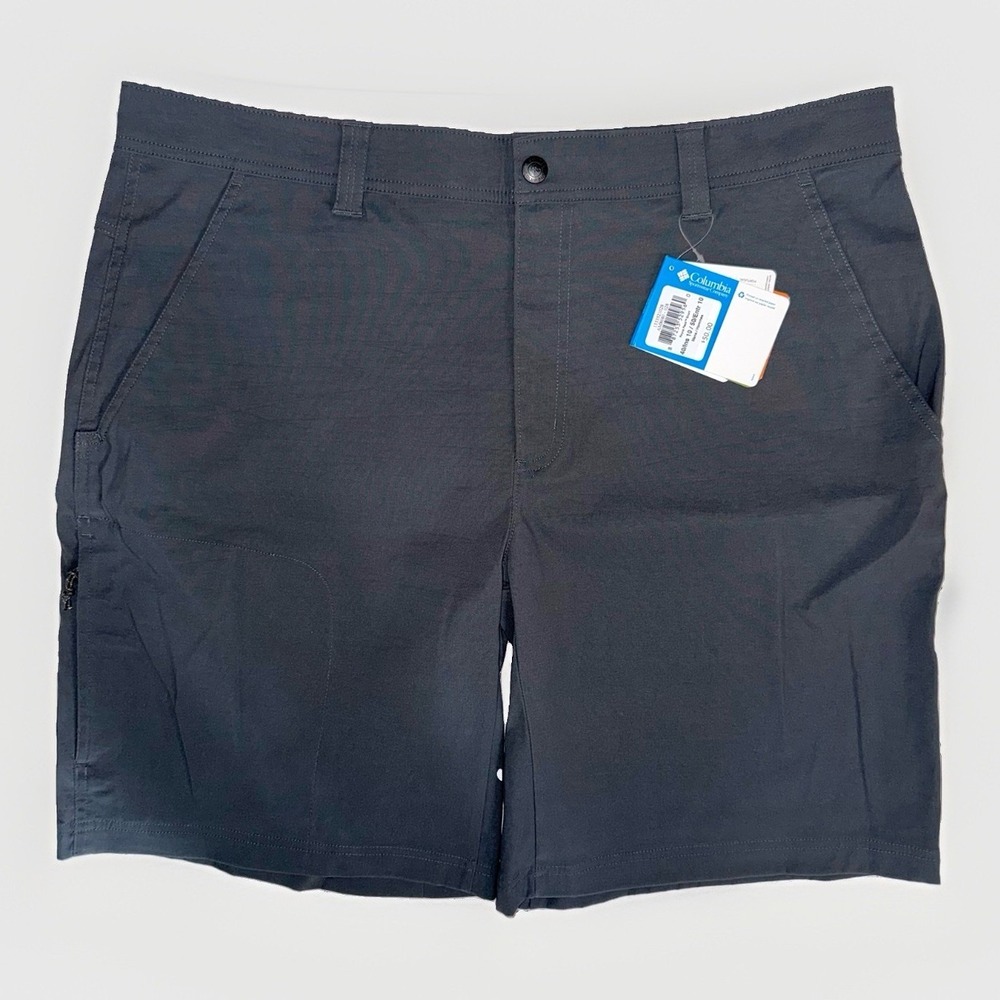NWT Columbia Shorts Mens 40 Gray Omni Shield UPF 50 10" Inseam Royce Peak $50